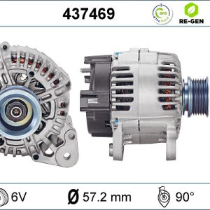 Alternator AUDI A3 (8P1) 1.6 E-Power Benzina/Etanol 102 cai VALEO 437469
