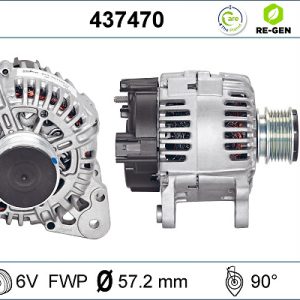 Alternator AUDI A3 (8P1) 1.6 E-Power Benzina/Etanol 102 cai VALEO 437470