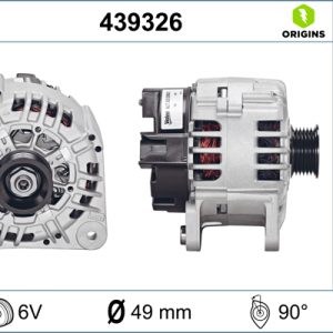 Alternator AUDI A3 (8L1) 1.8 T quattro benzina 180 cai VALEO 439326
