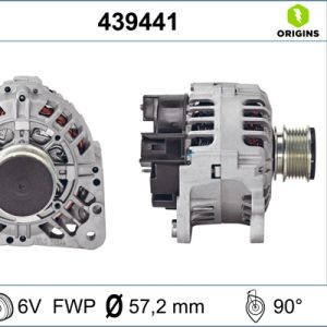 Alternator AUDI A3 (8L1) 1.8 T quattro benzina 180 cai VALEO 439441