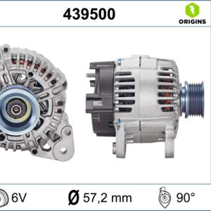 Alternator AUDI A3 (8P1) 1.6 E-Power Benzina/Etanol 102 cai VALEO 439500