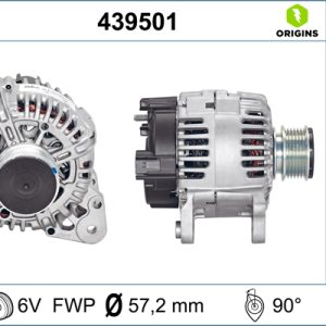 Alternator AUDI A3 (8P1) 1.6 E-Power Benzina/Etanol 102 cai VALEO 439501