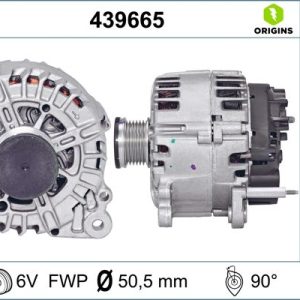 Alternator AUDI A1 Sportback (8XA, 8XF) 1.4 TFSI benzina 185 cai VALEO 439665