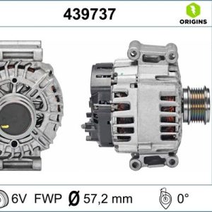 Alternator AUDI A3 (8V1, 8VK) 2.0 TFSI benzina 190 cai VALEO 439737