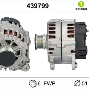 Alternator AUDI A4 B8 (8K2) 2.0 TDI quattro diesel 150 cai VALEO 439799