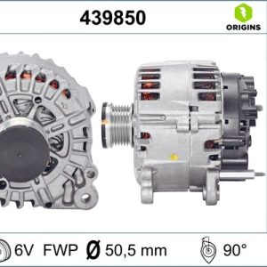 Alternator AUDI A3 Cabriolet (8P7) 1.4 TFSI benzina 125 cai VALEO 439850