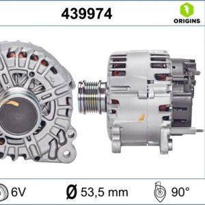 Alternator AUDI A3 (8V1, 8VK) 1.6 TDI diesel 115 cai VALEO 439974