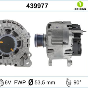 Alternator AUDI A3 (8V1, 8VK) 1.6 TDI diesel 115 cai VALEO 439977