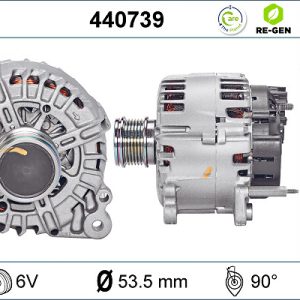 Alternator AUDI A3 (8V1, 8VK) 1.6 TDI diesel 115 cai VALEO 440739