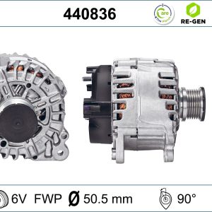 Alternator AUDI A3 (8V1, 8VK) 2.0 TDI diesel 110 cai VALEO 440836
