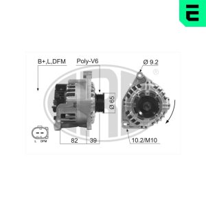 Alternator AUDI A4 B6 Cabriolet (8H7) 3.0 quattro benzina 220 cai ERA 210076A