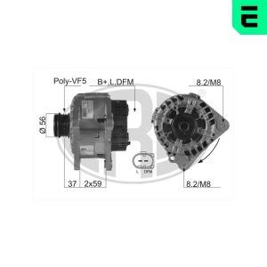 Alternator AUDI A4 B6 Avant (8E5) 1.9 TDI quattro diesel 130 cai ERA 210134A