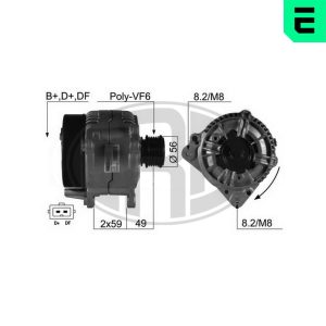 Alternator AUDI A3 (8L1) 1.9 TDI diesel 90 cai ERA 210170A