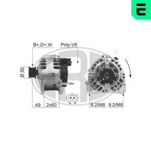 Alternator AUDI A3 (8L1) 1.6 benzina 101 cai ERA 210224A