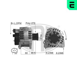 Alternator AUDI A3 (8L1) 1.6 benzina 102 cai ERA 210247A
