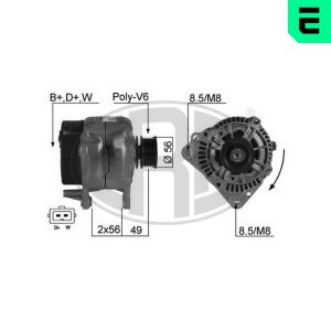 Alternator AUDI A3 (8L1) 1.6 benzina 101 cai ERA 210350A