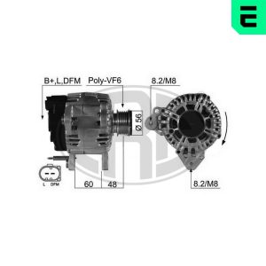 Alternator AUDI A1 Sportback (8XA, 8XF) 1.6 TDI diesel 105 cai ERA 210497A