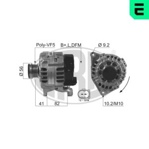 Alternator AUDI A3 (8P1) 1.8 TFSI quattro benzina 160 cai ERA 210524A