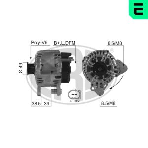 Alternator AUDI A1 Sportback (8XA, 8XF) 1.4 TFSI benzina 122 cai ERA 210544A