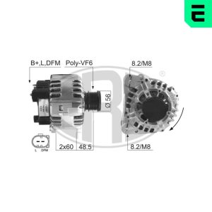 Alternator AUDI A3 (8L1) 1.6 benzina 101 cai ERA 210597A