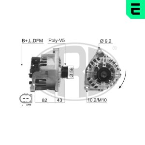 Alternator AUDI A4 B6 (8E2) 1.8 T quattro benzina 170 cai ERA 210602A