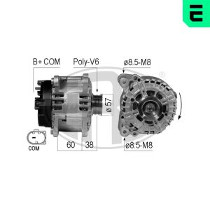 Alternator AUDI A4 B8 (8K2) 3.0 TDI quattro diesel 240 cai ERA 210737A