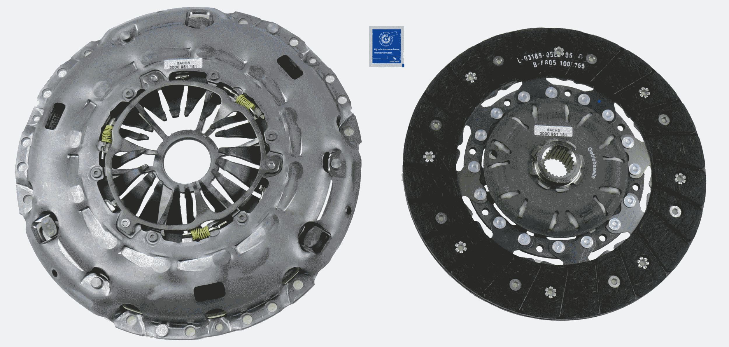 Kit ambreiaj AUDI A3 (8P1) 2.0 TDI diesel 136 cai SACHS 3000 951 151