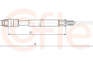 Cablu frana de parcare AUDI A3 Cabriolet (8P7) 1.2 TFSI benzina 105 cai COFLE 1.VK002