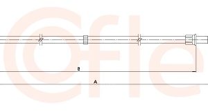 Cablu frana de parcare AUDI A1 Sportback (8XA, 8XF) 1.6 TDI diesel 90 cai COFLE 1.VK004