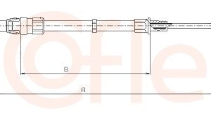 Cablu frana de parcare AUDI A1 Sportback (8XA, 8XF) 1.4 TFSI benzina 122 cai COFLE 10.7141