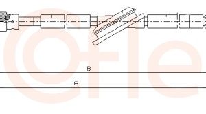 Cablu frana de parcare AUDI A3 (8L1) S3 quattro benzina 210 cai COFLE 10.7506