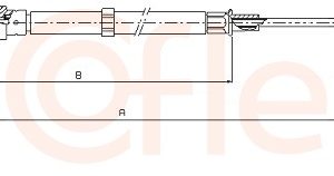Cablu frana de parcare AUDI A3 (8L1) 1.8 benzina 125 cai COFLE 10.7508