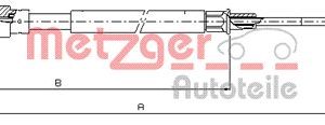 Cablu frana de parcare AUDI A3 (8P1) 3.2 V6 quattro benzina 250 cai METZGER 10.7509