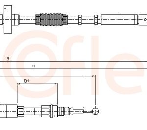 Cablu frana de parcare AUDI A4 B5 (8D2) S4 quattro benzina 265 cai COFLE 10.7531