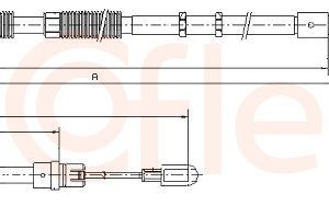 Cablu frana de parcare AUDI A4 B6 (8E2) 3.0 quattro benzina 218 cai COFLE 10.7533