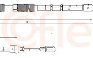 Cablu frana de parcare AUDI A4 B6 (8E2) 3.0 quattro benzina 218 cai COFLE 10.7535