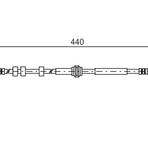 Furtun frana AUDI A4 B8 Avant (8K5) 2.0 TFSI quattro benzina 211 cai BOSCH 1 987 481 430