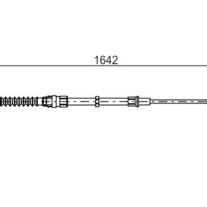 Cablu frana de parcare AUDI A1 Sportback (8XA, 8XF) 1.2 TFSI benzina 86 cai BOSCH 1 987 482 267