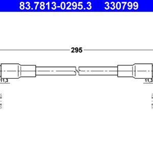 Furtun frana AUDI A4 B5 Avant (8D5) 2.5 TDI quattro diesel 150 cai ATE 83.7813-0295.3