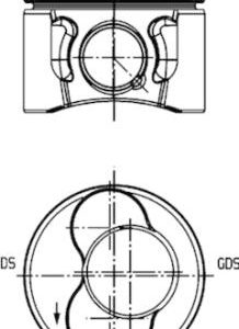 Piston AUDI A3 (8P1) 1.9 TDI diesel 105 cai KOLBENSCHMIDT 40422600