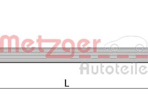 Furtun frana AUDI A4 B8 (8K2) 3.0 TFSI quattro benzina 272 cai METZGER 4110448