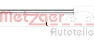 Furtun frana AUDI A3 (8V1, 8VK) 1.4 TSI benzina 150 cai METZGER 4111478