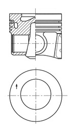 Piston AUDI A3 (8V1, 8VK) 1.6 TDI diesel 110 cai KOLBENSCHMIDT 41708620