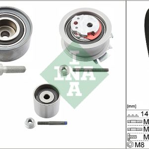 Kit distributie AUDI A3 Sportback (8PA) 2.0 TDI diesel 163 cai INA 530 0463 10