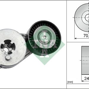 Intinzator curea transmisie AUDI A4 B8 Avant (8K5) 1.8 TFSI quattro benzina 160 cai INA 534 0333 10
