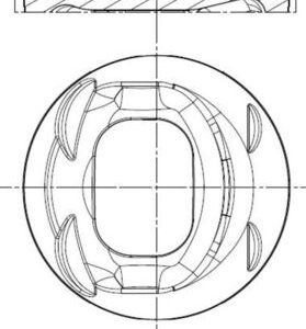 Piston AUDI A3 (8P1) 1.4 TFSI benzina 125 cai MAHLE ORIGINAL 028 PI 00118 002