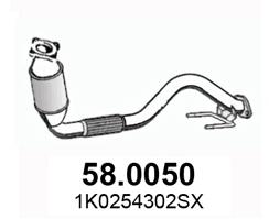 Catalizator AUDI A3 (8P1) 1.6 FSI benzina 115 cai ASSO 58.0050