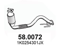 Catalizator AUDI A3 (8P1) 1.6 FSI benzina 115 cai ASSO 58.0072