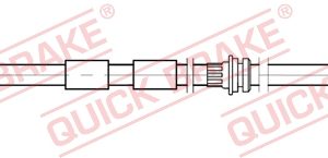 Furtun frana AUDI A3 (8V1, 8VK) 1.4 TSI benzina 150 cai QUICK BRAKE 58.897X