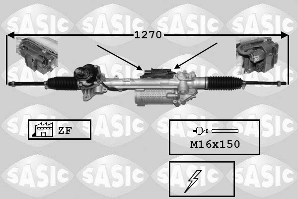 Caseta directie AUDI A3 (8P1) 2.0 FSI benzina 150 cai SASIC 7176059
